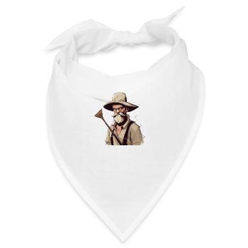 Wütender Bauer Nr. 3 - Bandana - Weiß - Vorne