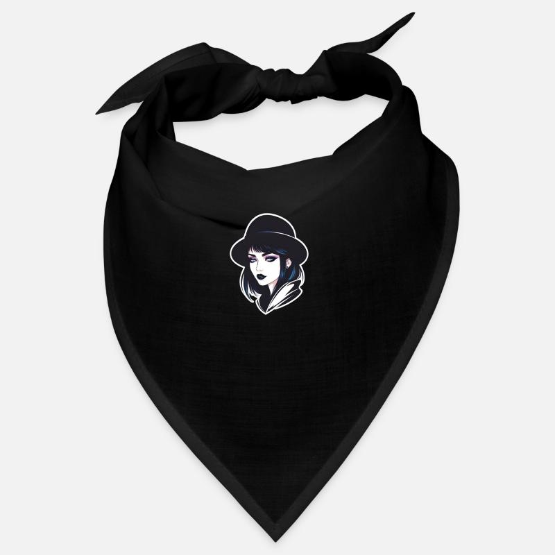 Gothic Mädchen mit Hut Bandana