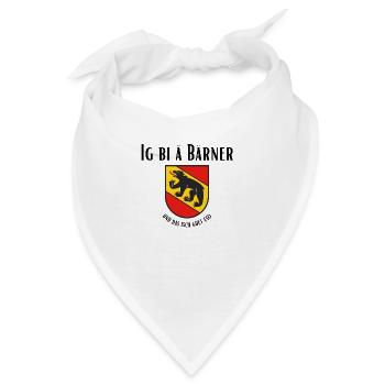 Ig bi ä Bärner - Bandana - Weiß - Vorne