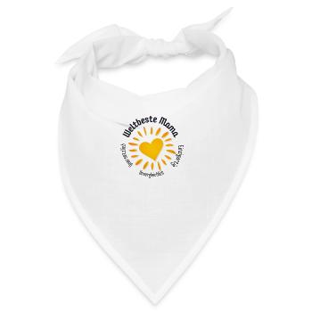 Weltbeste Mama - Bandana - Weiß - Vorne