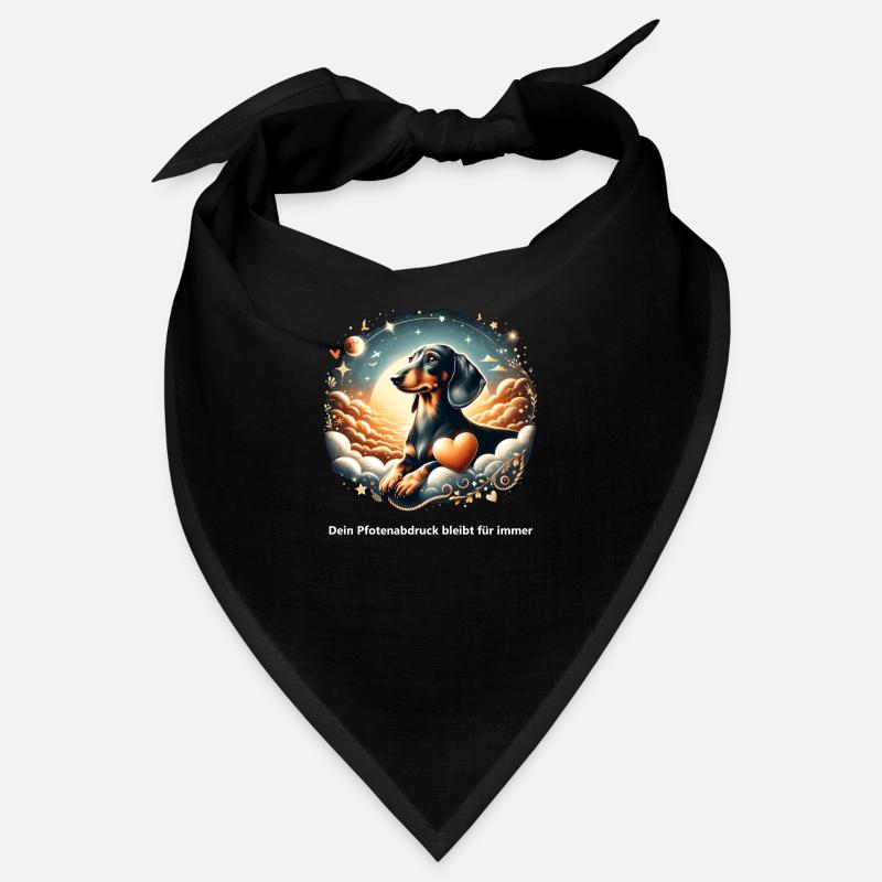 Gestion du deuil du teckel Rainbow Bridge Bandana