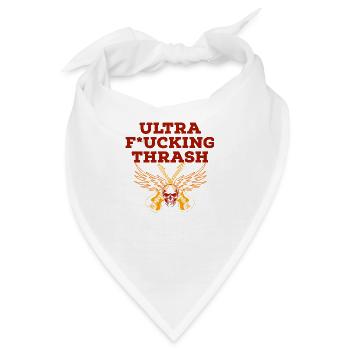 ultra fucking thrash metal - Bandana - Weiß - Vorne