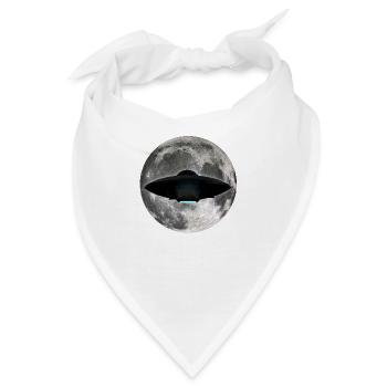 UFO Moon - Bandana - Weiß - Vorne