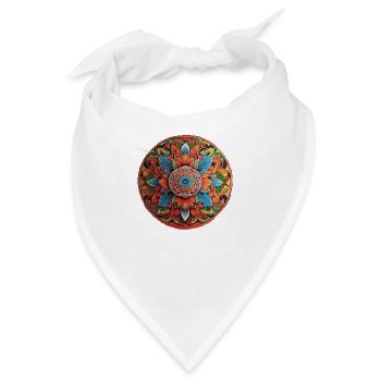 Mandala - Bandana - Weiß - Vorne