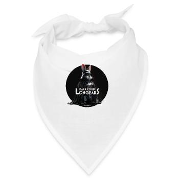Dunkler Lord Hase - Bandana - Weiß - Vorne