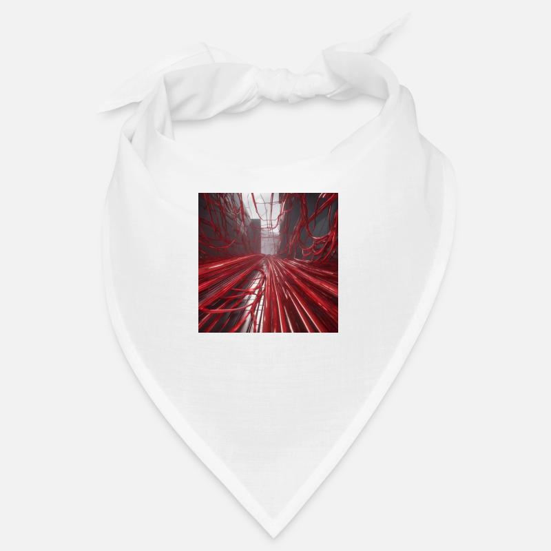 Rote Kabel - Bandana - Weiß