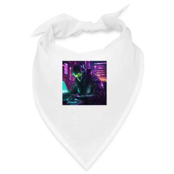 Pc spieler am Schreibtisch - Bandana - Weiß - Vorne