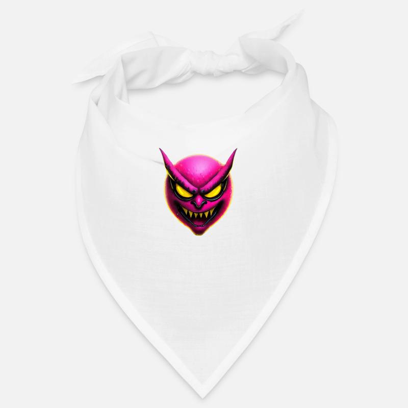 Pinker böser Smilie Bandana