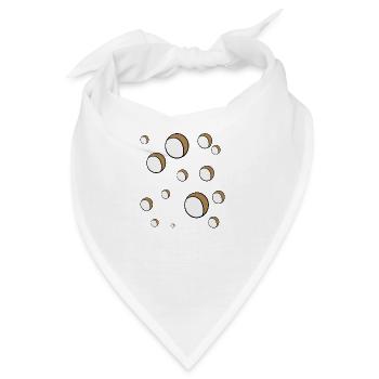 Loch an Loch - Bandana - Weiß - Vorne