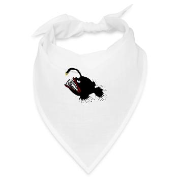 Anglerfisch - Bandana - Weiß - Vorne