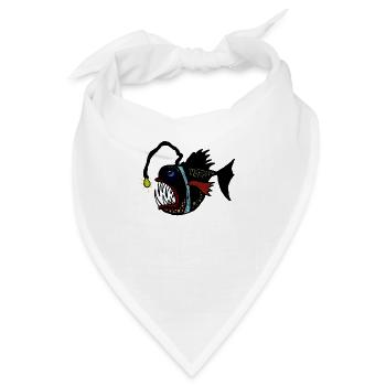 anglerfisch - Bandana - Weiß - Vorne