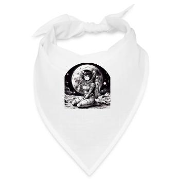 Manga Astronaut Mädchen - Bandana - Weiß - Vorne