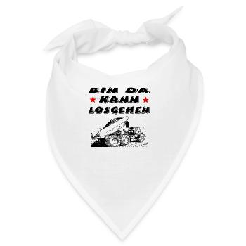 Baustelle - Bandana - Weiß - Vorne