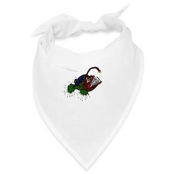 Anglerfisch - Bandana - Weiß - Vorne
