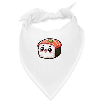Maki die Kawaii Niedliches Sushi - Bandana - Weiß - Vorne