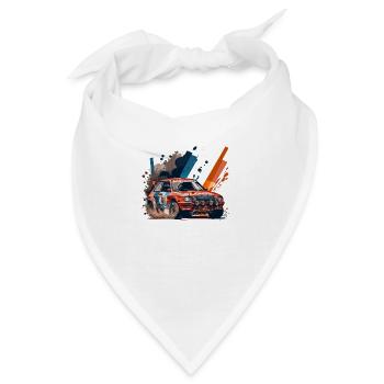Autocross in Deutschland, Frankreich, Italien - Bandana - Weiß - Vorne