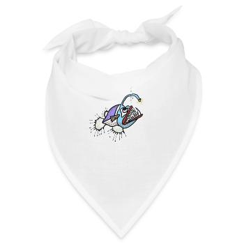Anglerfisch - Bandana - Weiß - Vorne