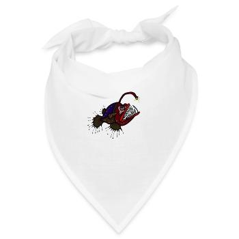 Anglerfisch - Bandana - Weiß - Vorne