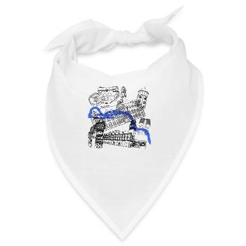 Mülheimer Wahrzeichen - Bandana - Weiß - Vorne