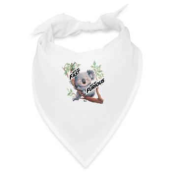 Nicht so schnell, nicht so furoius - Koala Edition - Bandana - Weiß - Vorne