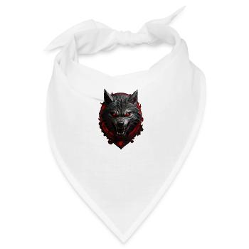 Teufels Wolf - Bandana - Weiß - Vorne