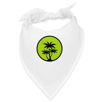 palmen - Bandana - Weiß - Vorne