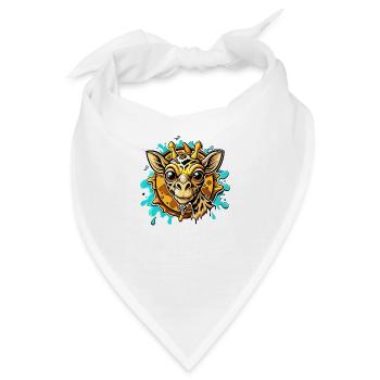 giraffe - Bandana - Weiß - Vorne