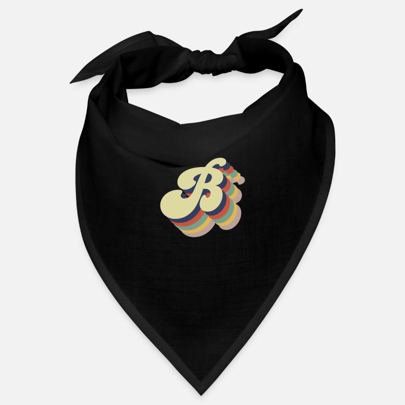 Lettre B rétro Bandana