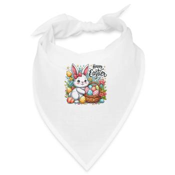 Happy Easter - Bandana - Weiß - Vorne