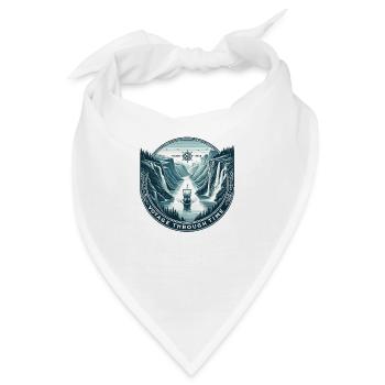Epische Fjordexpedition - Bandana - Weiß - Vorne