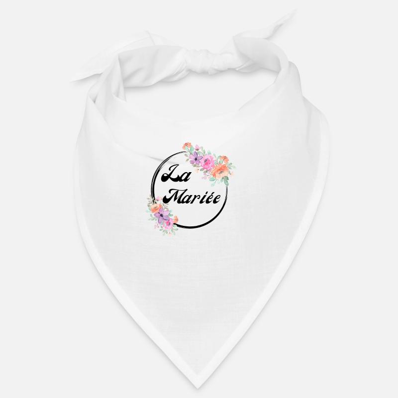 Die rosa Blumenbraut - Braut Geschenkidee Bandana