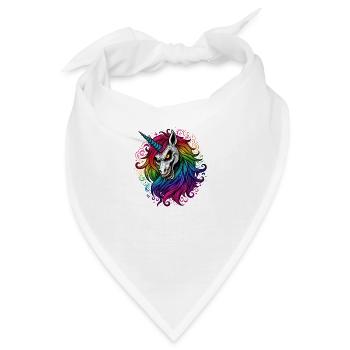 Evil Unicorn - Bandana - Weiß - Vorne