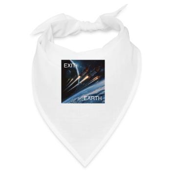 Exit Earth - Bandana - Weiß - Vorne