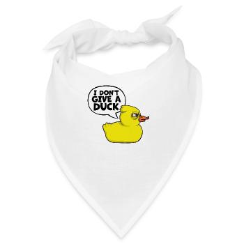 Lustig Ich gebe keine Ente Gummienten Sarkasmus - Bandana - Weiß - Vorne
