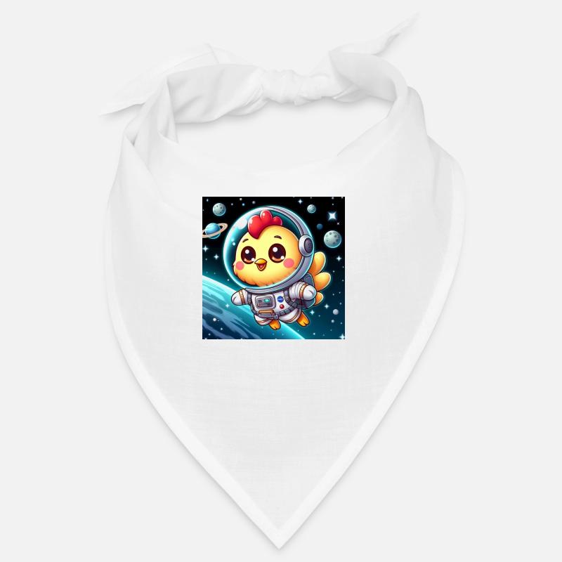 Poussin de l’espace avec costume d’astronaute dans l’espace Bandana