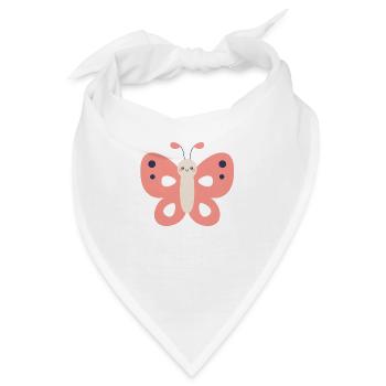 Schmetterling - Bandana - Weiß - Vorne
