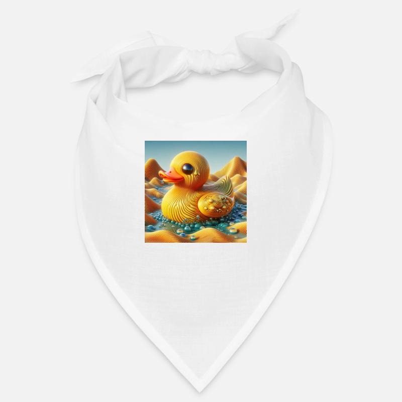 Bathing Duck in a Surreal World Liminal Space Bandana