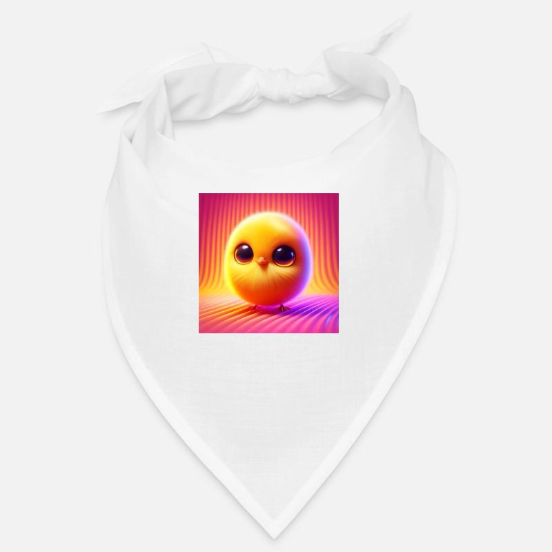 poussin moelleux couleur pastel hyperréalisme 3D Bandana