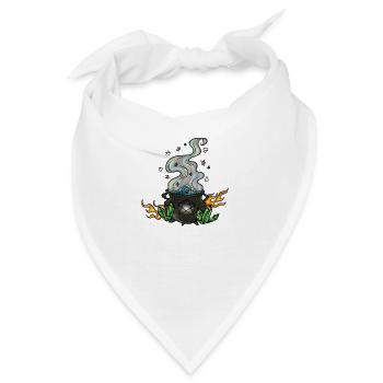 Der vier Elemente Kessel - Bandana - Weiß - Vorne