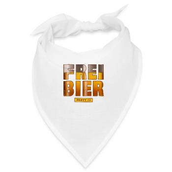 Freibier Party 24 - Bandana - Weiß - Vorne
