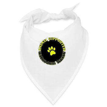 animal supporter - Bandana - Weiß - Vorne