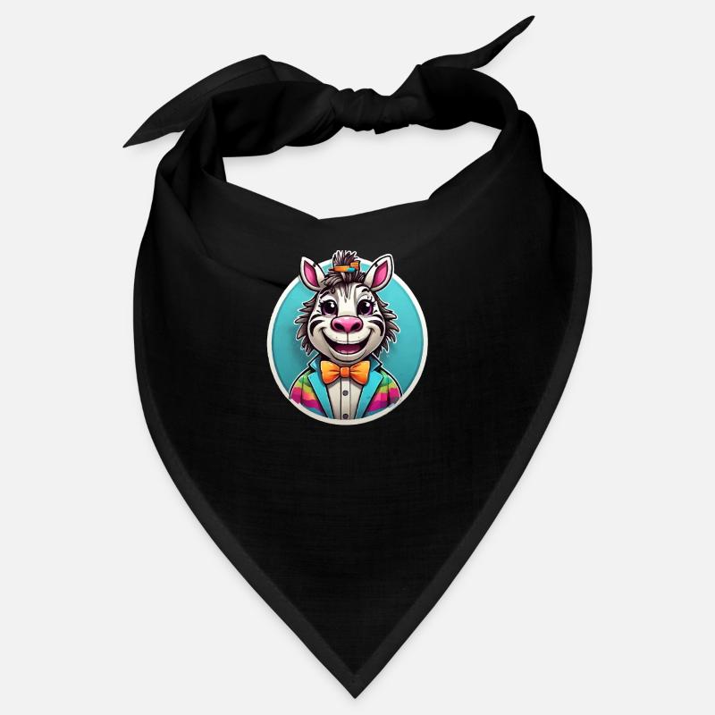 Funny Comic Zebra Bandana