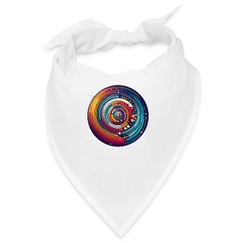 Psychedelic Planets - Bandana - Weiß - Vorne