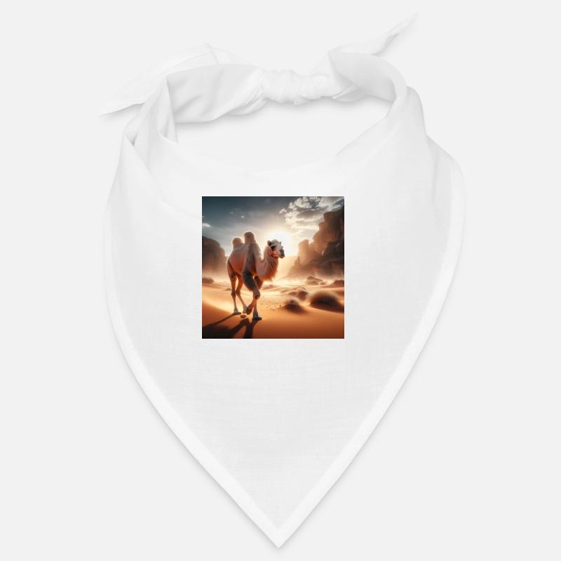 echtes Kamel in der Wüste A4 Bandana