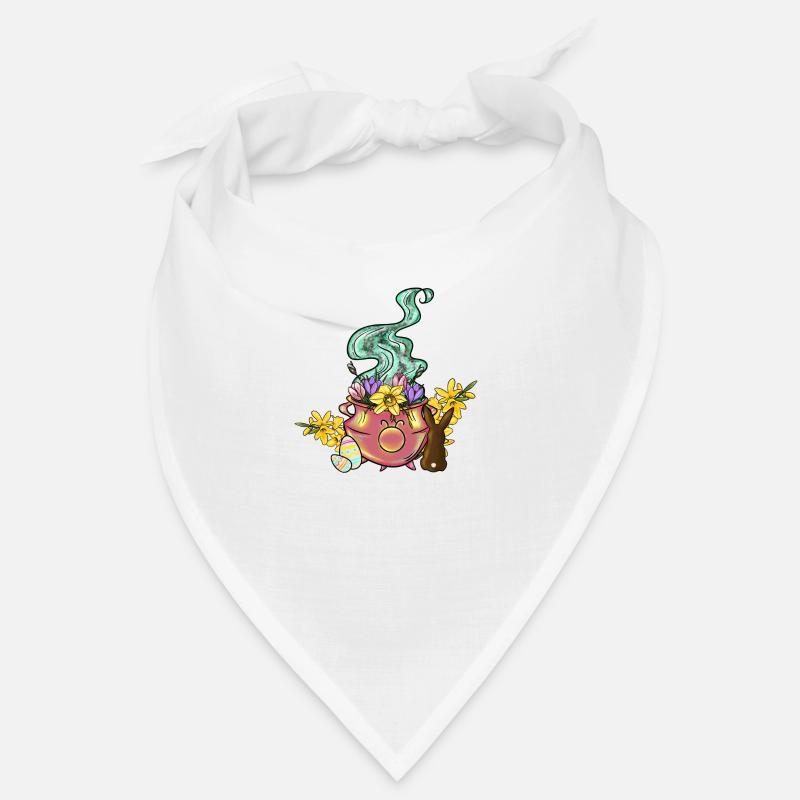 Ostara Hexenkessel - Bandana - Weiß