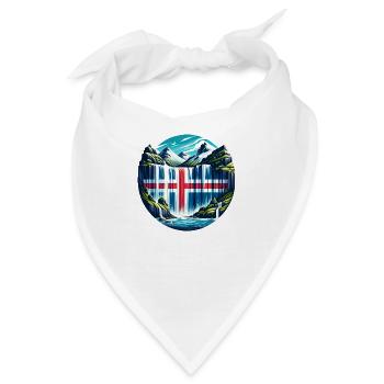 iceland Island 4 - Bandana - Weiß - Vorne