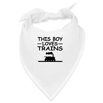 Eisenbahn - Bandana - Weiß - Vorne