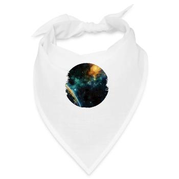 Das Universum ist Faszination und Inspiration - Bandana - Weiß - Vorne