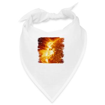 Faszination Sonneneruption - Bandana - Weiß - Vorne