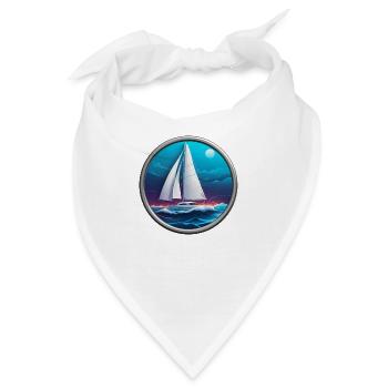 Auf dem Wasser - Bandana - Weiß - Vorne